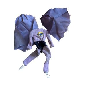 Vintage 1970s Mego 8"‎ Batman Action figure outfit and capes damaged